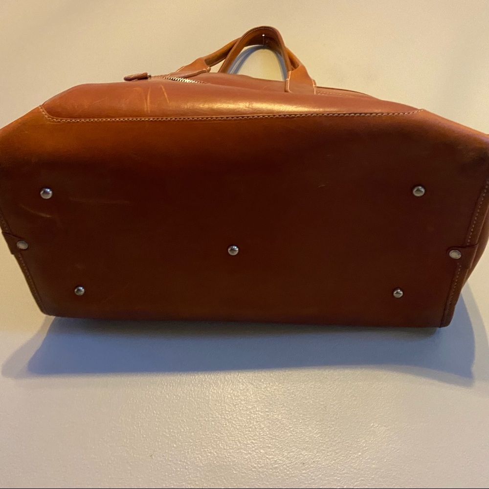 Dooney & Bourke Tan Leather Satchel Bag - Picture 9 of 12